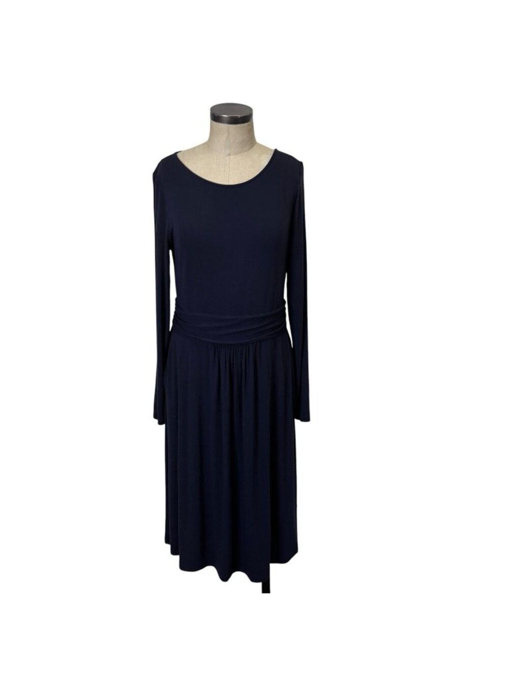 Boden Abigail Jersey Dress 12L Navy Blue